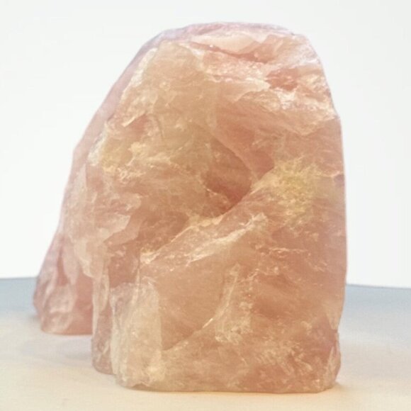 Pink Crystal Bookends, Rose Quartz, Natural Characteristics, Unique Bookends(AF) - Picture 6 of 10